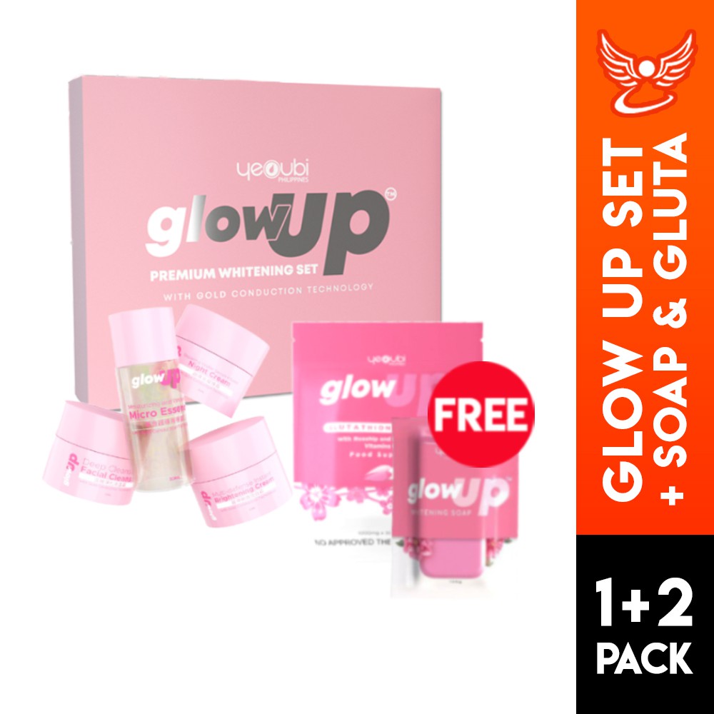 Glow Up Premium Whitening Set with FREE Glow Up Soap & Glow Up