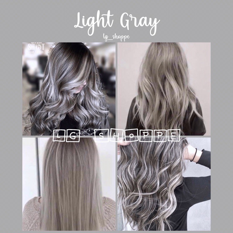 Light Grey/Gray Hair Color  + Bleaching Set & Oxi (Sunbright  Series/Random Brand) | Shopee Philippines
