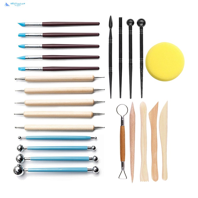 Ready Stock 24Pcs eling Clay Sculpting Tools Set,for Sculpture Pottery ...