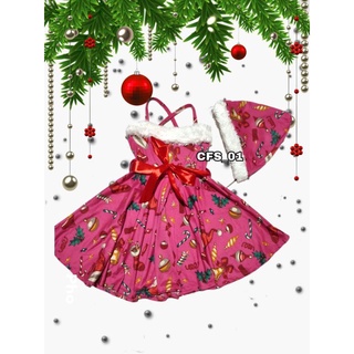 Onhand Cute Baby Girls Santa Dress Christmas Dress 0-6years Old #5