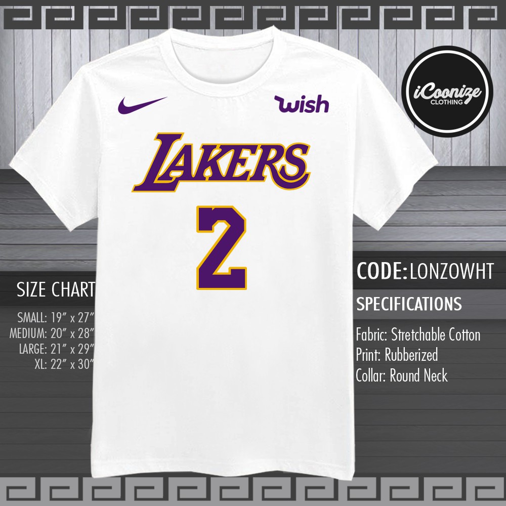 lakers white shirt