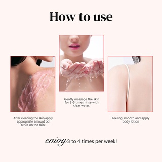 Stawberry Body Scrub Hydrating Scrub Lotion Deep Cleansing Cutin Brighten Skin Remove Dead Skin Improve the skin Dry and Rough Deep clean skin Lasting Moisture 350g Body Care #5