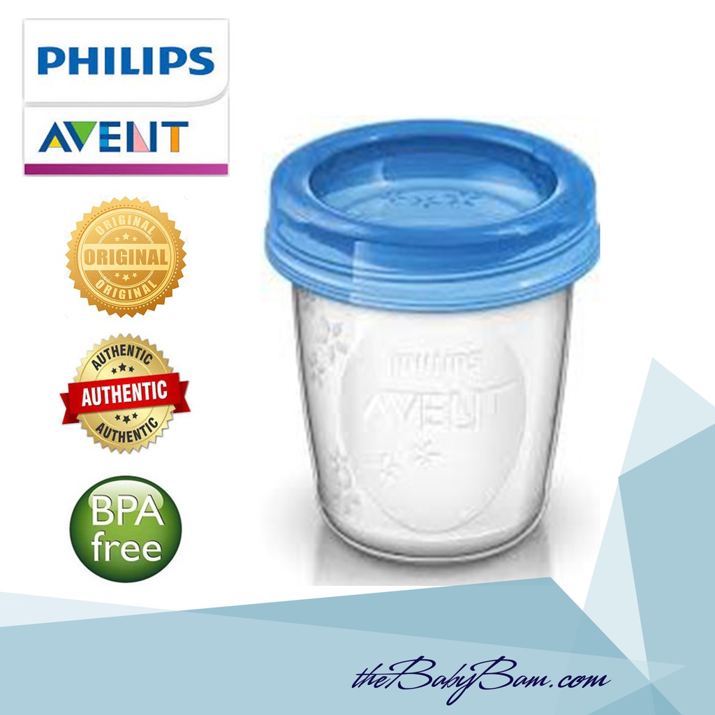 philips avent milk storage containers