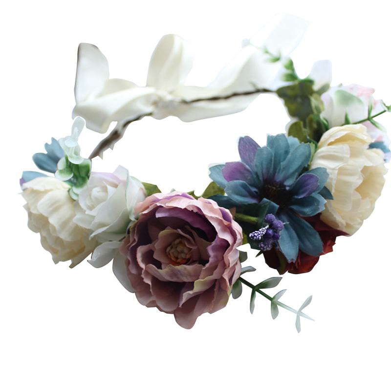 floral wedding head wreaths