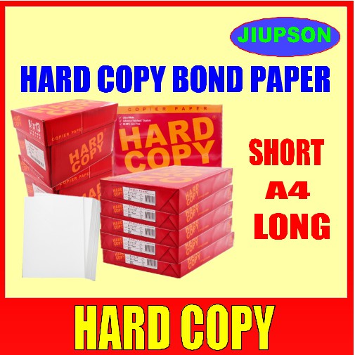 Hard Copy Bond Paper Short/A4/Long 70gsm 8.5×11 500 Sheets Shopee