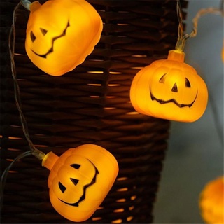 1M 10LED Light Halloween Pumpkin Creative Light String DIY Pumpkin Lantern Holiday Decoration Without Battery #5
