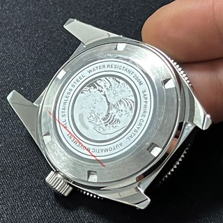Watch Modify Parts 41mm Stainless Steel 62MAS Watch Case Sapphire Glass 300m Water Resistant Fit NH3 #6