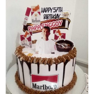 Rooster Cigarette Theme Cake Topper Shopee Philippines