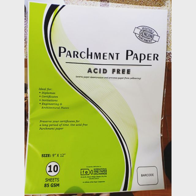 Parchment Paper 9*12 inch by 10 pcs Shopee Philippines