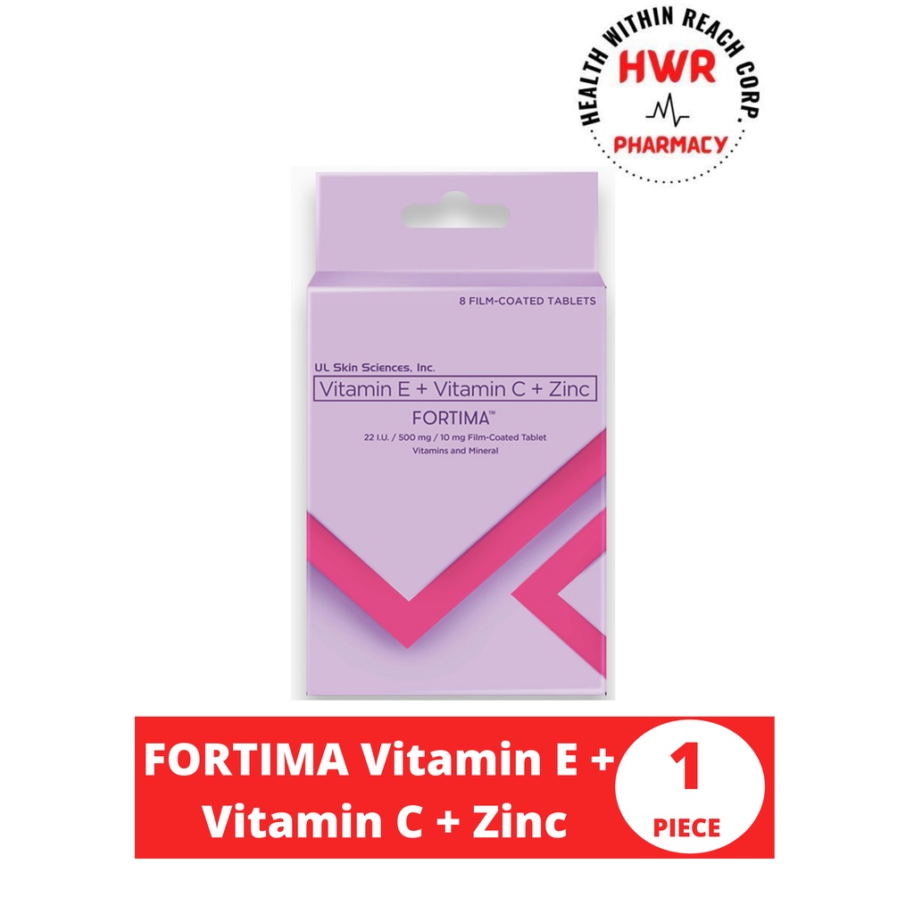 FORTIMA Vitamin E + Vitamin C + Zinc Shopee Philippines