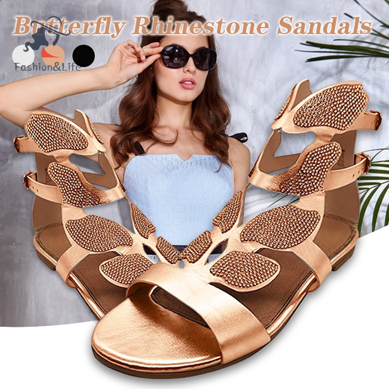 cheap rhinestone gladiator sandals