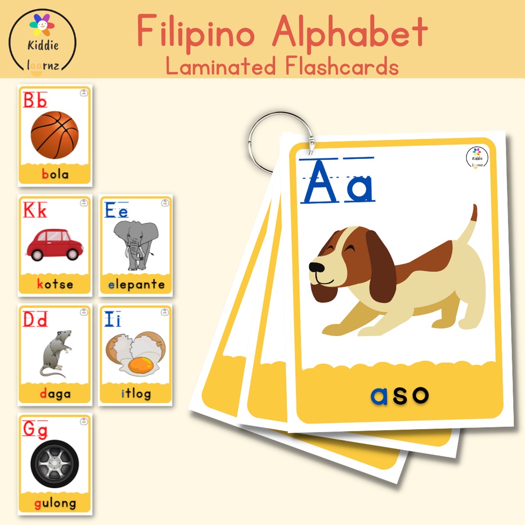 Filipino Alphabet Laminated Flashcards Shopee Philippines | Porn Sex ...