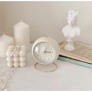 Retro Alarm Clock Student Bedside Table Clock with Night Light Class #4