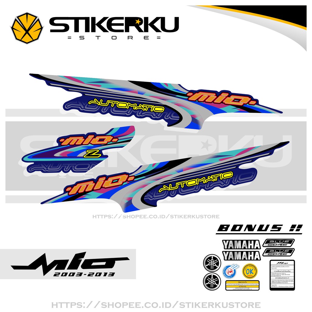 Stikerku Vynil Striping Sticker for Yamaha Mio Z / Mio MX 2 | Shopee