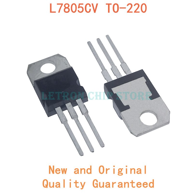 10PCS L7805CV TO220 7805 L7805 LM7805 MC7805 a-220 novo e Chipset ...