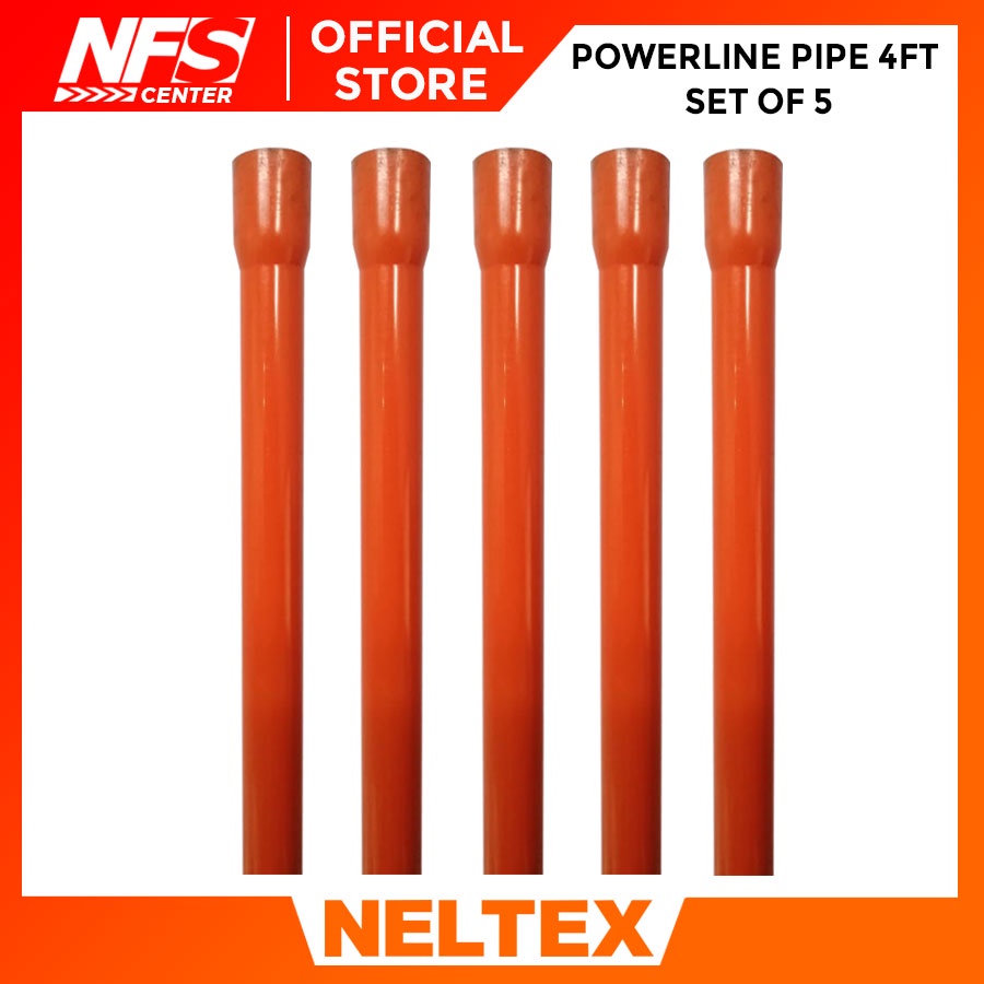 Neltex Powerguard Pipe 4ft set of 5 Electrical Conduit Pipe