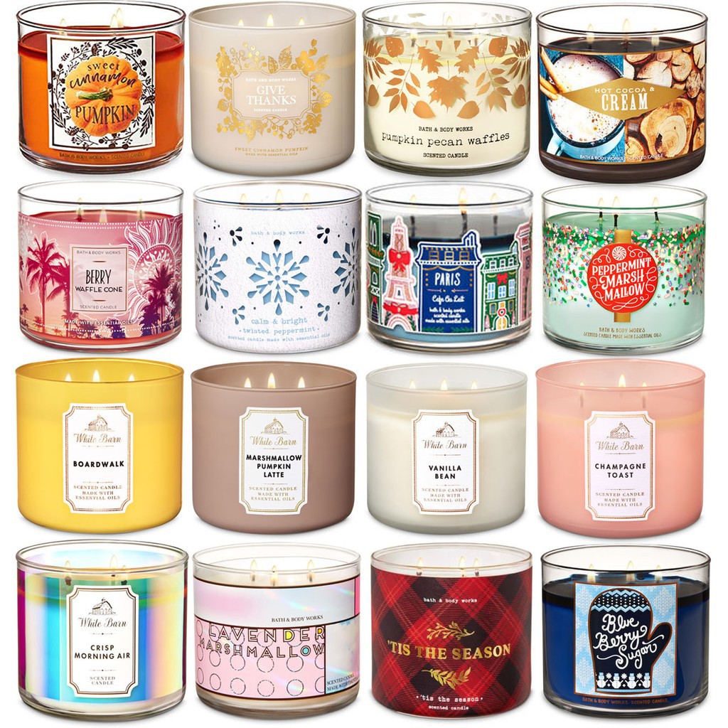 Bbw 3 wick candle