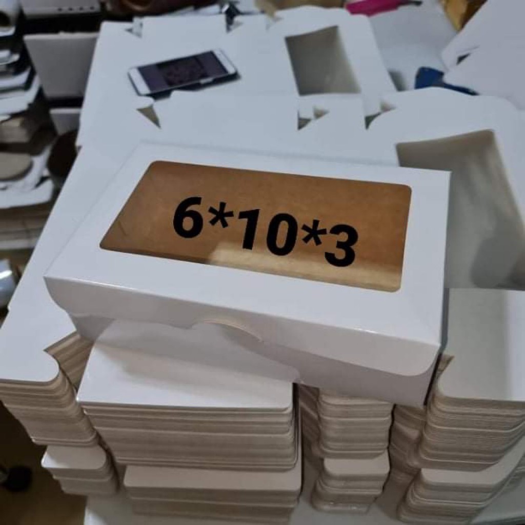 6x10x3 Cake Box and Pastry Box (Dozen Donut Box) / 10 or 20 pcs per pack
