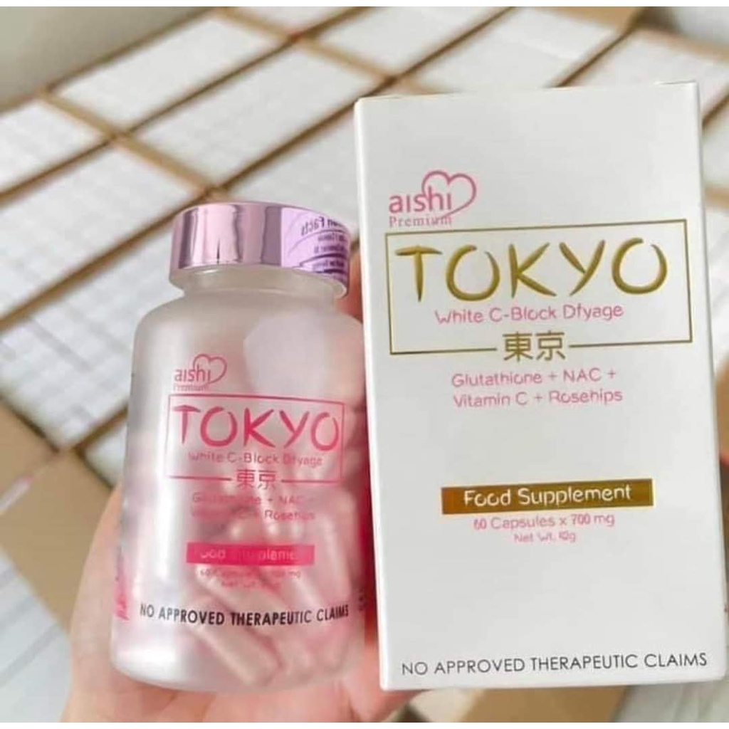 Aishi tokyo white c block dfyage premium japan glutathione shopee