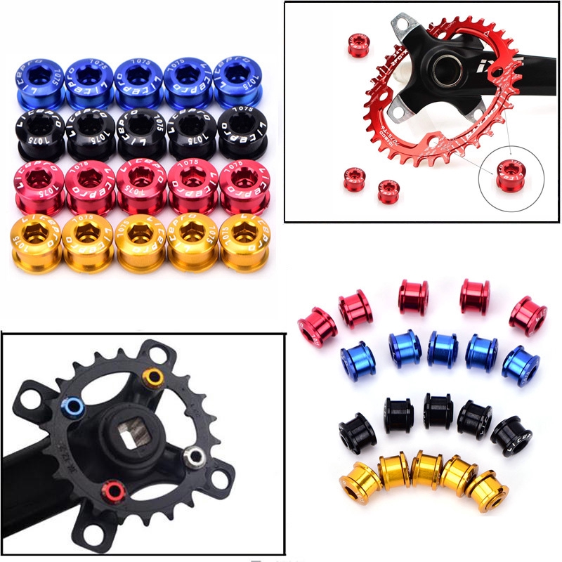 Details about   Bicycle Chainwheel Bolts 7075 Aluminum Alloy CNC MTB Road Bike Chainring Screws 