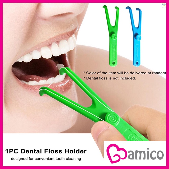 Dental Floss Holder Aid Oral Hygiene For Teeth Care Reusable Shopee Philippines