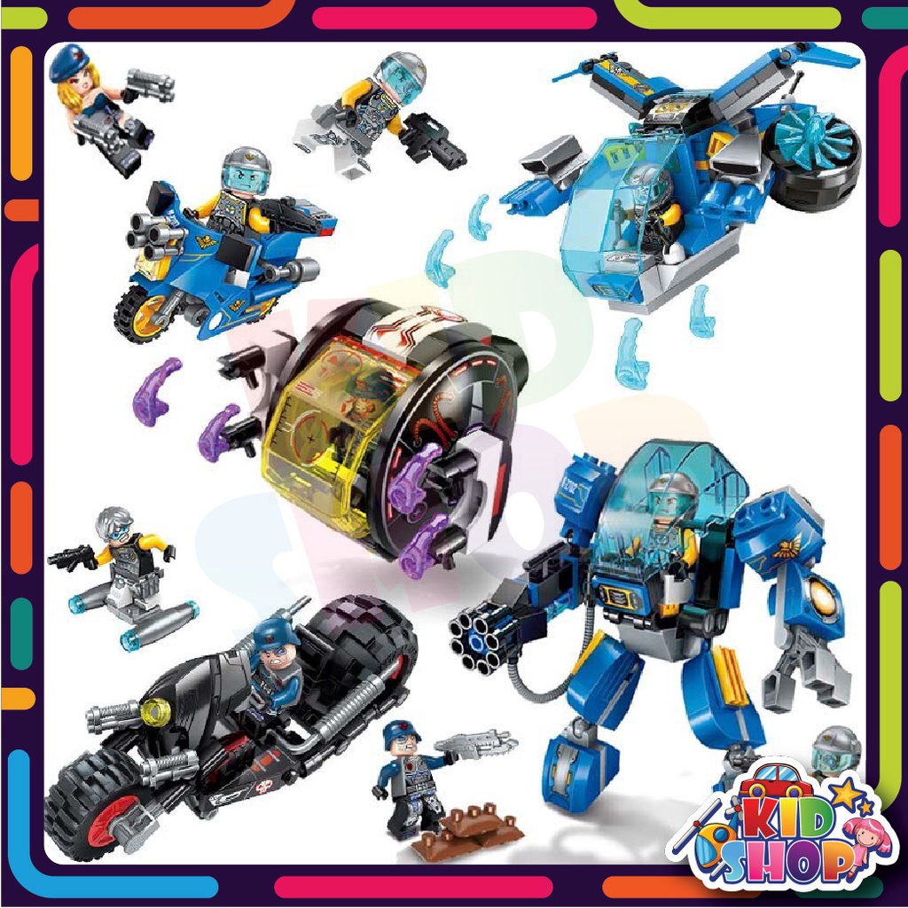 Lego ENLIGHTEN THE HIGH-TECH ERA FIRST BATTLE ENL2701-ENL2704, soldiers ...