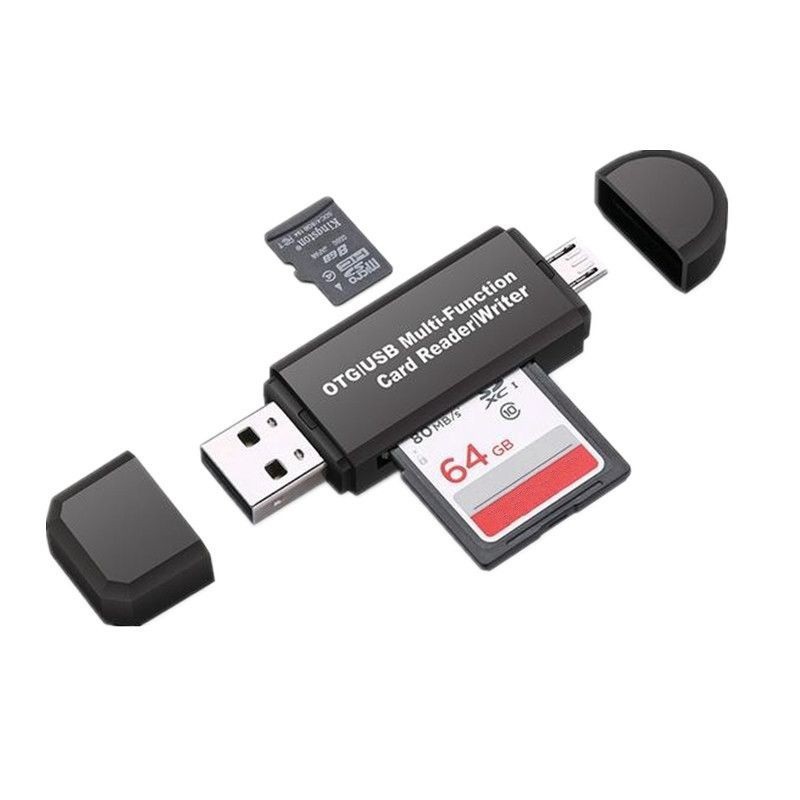 Multifunctional OTG Card Reader Micro SD / SD Card / USB | Shopee ...