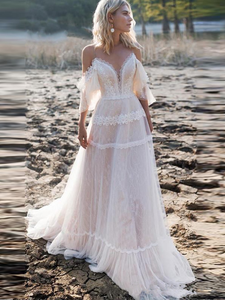 bohemian off shoulder long dress