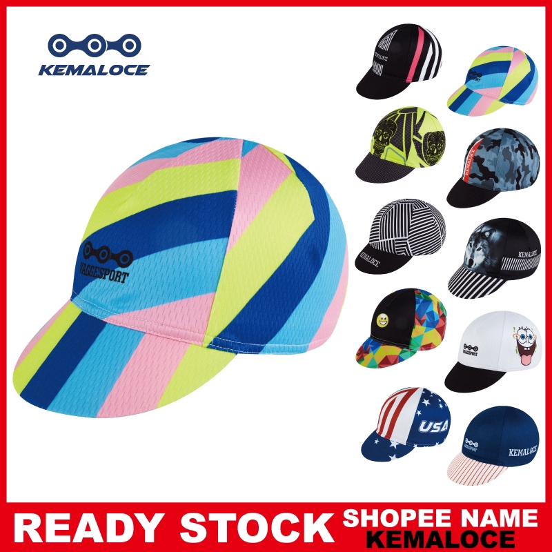 neon cycling cap
