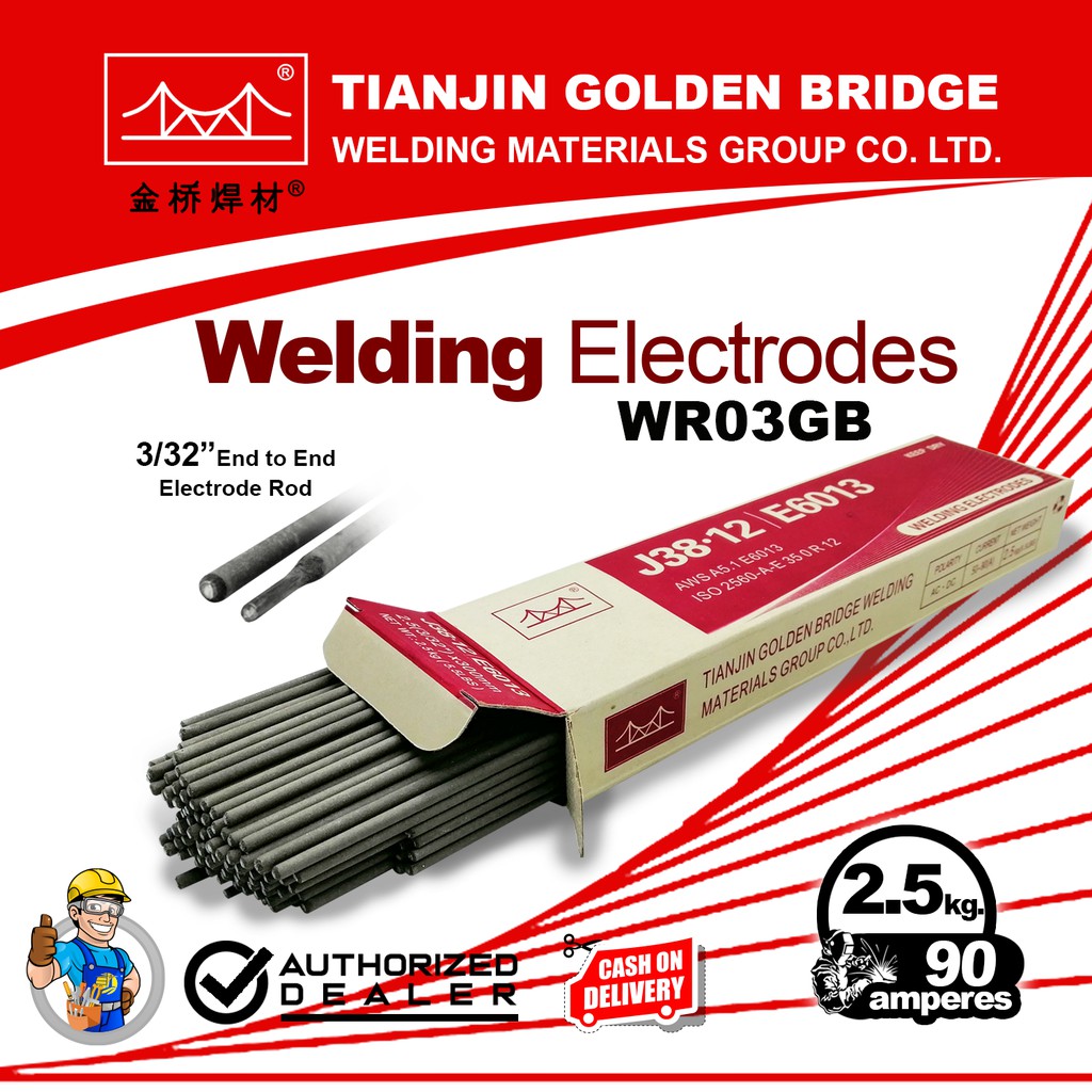 GOLDEN BRIDGE 3/32 Size 2.5Kg/Box Welding Rods/Welding Electrode ...