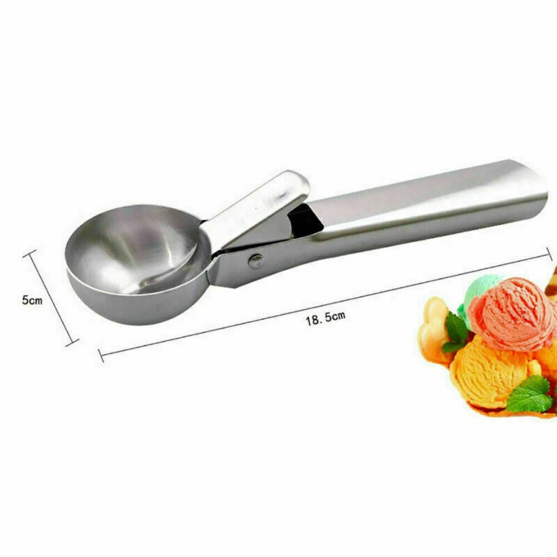 ICE CREAM SCOOP STAINLESS STEEL FOR MASH POTATO ICE CREAM SPOON BALL SCOOPER NEW