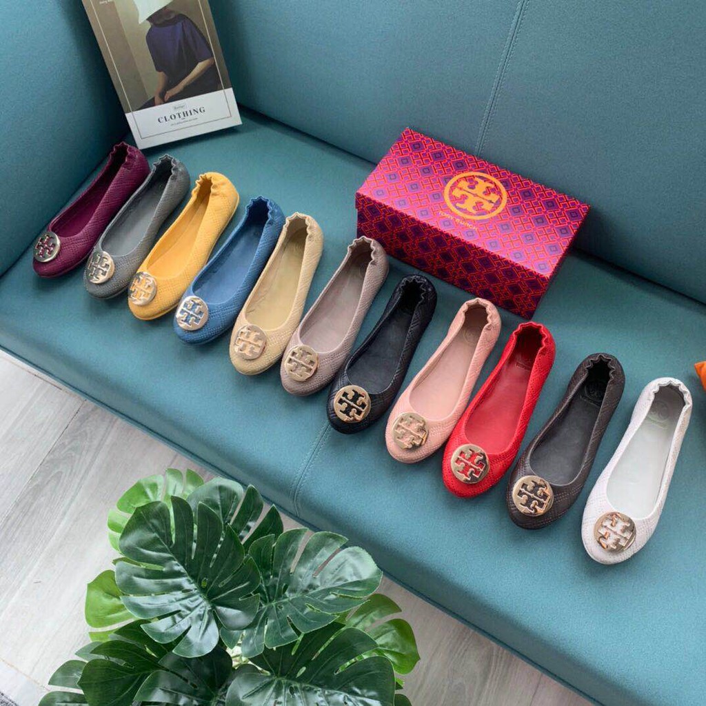 New arrival 】Tory Burch Lady's Comfortable and breathable sheepskin Flat  Shoes Ballet Shoes | Shopee Philippines
