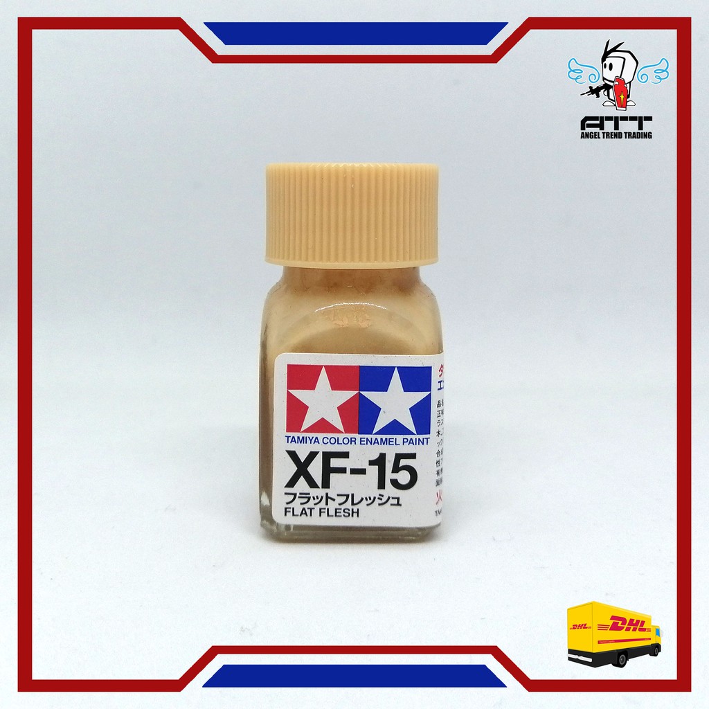 TAMIYA XF15 FLAT FLESH ENAMEL 10ML (Gunpla Gundam Paint ModelKit Resin