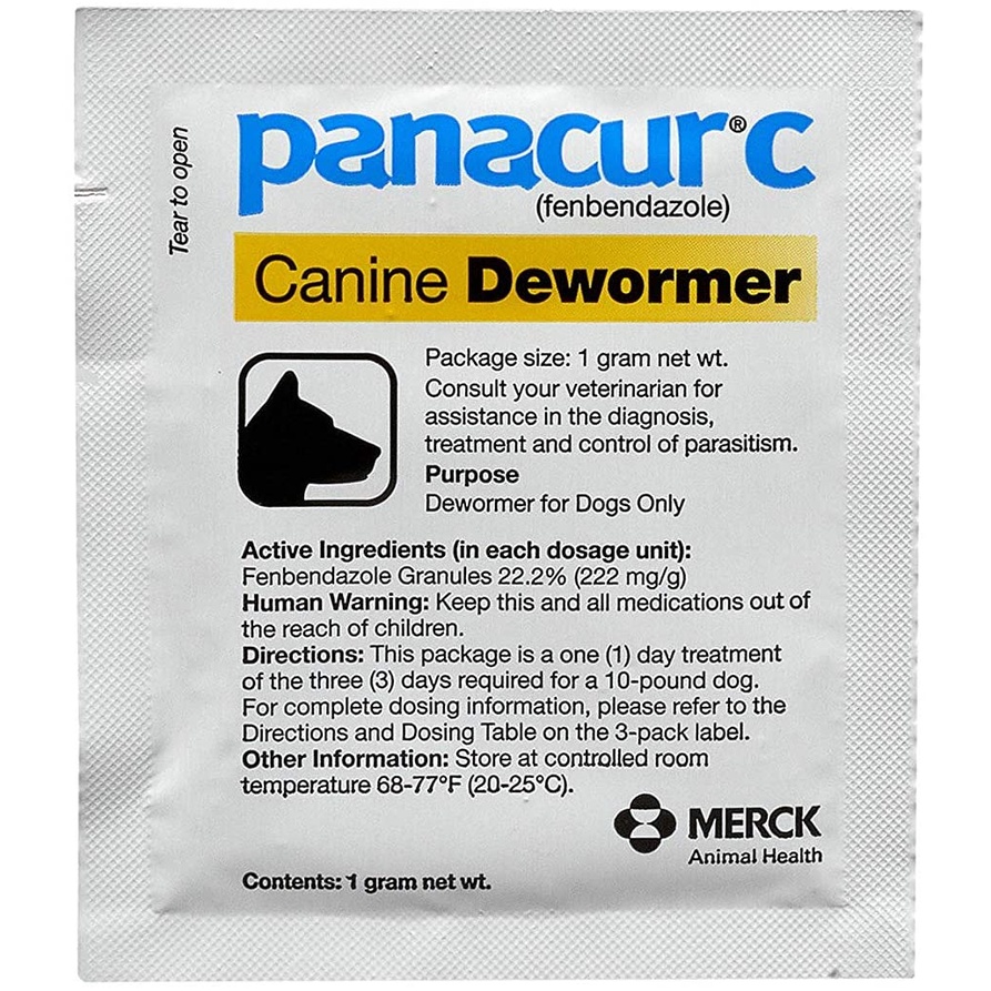 (ON HAND) Panacur C Canine Dewormer (Fenbendazole) Yellow 1 Pack (3 Sachet) #4
