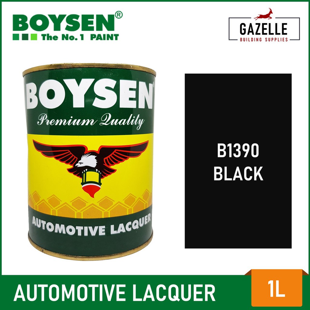 Boysen Automotive Lacquer Black B1390 1L Shopee Philippines