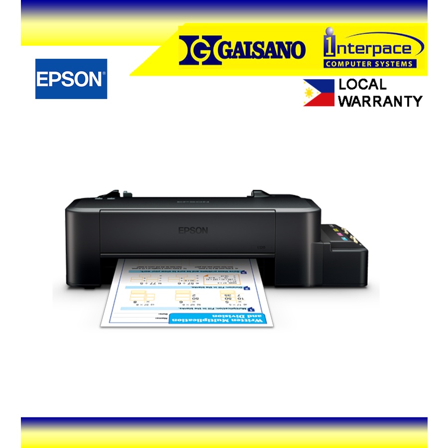 Epson L120 Single Function Ink Tank Printer Shopee Philippines 9503