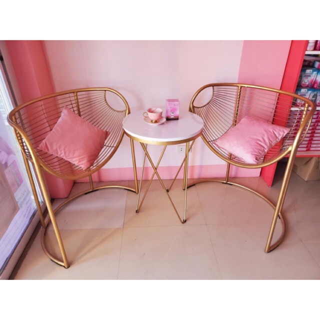 Coffee Set Gold Frame Sy Pink, Galvanized Steel Coffee Table Philippines