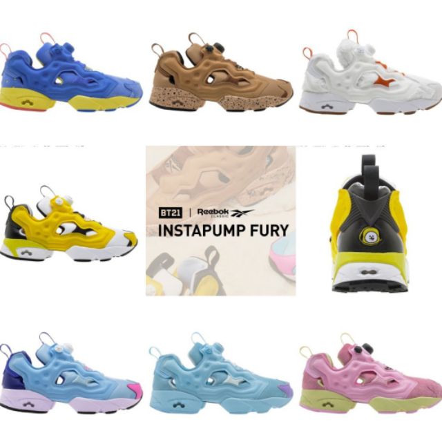 reebok x bt21 instapump fury