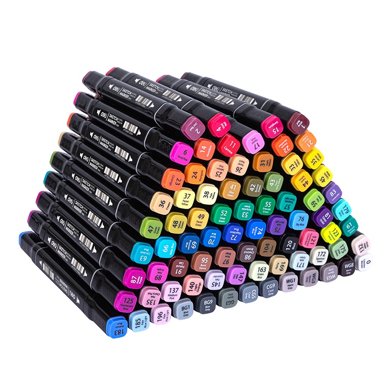 Deli 30/40/60/80 Colors Painting Markers Manga Sketching Art School
