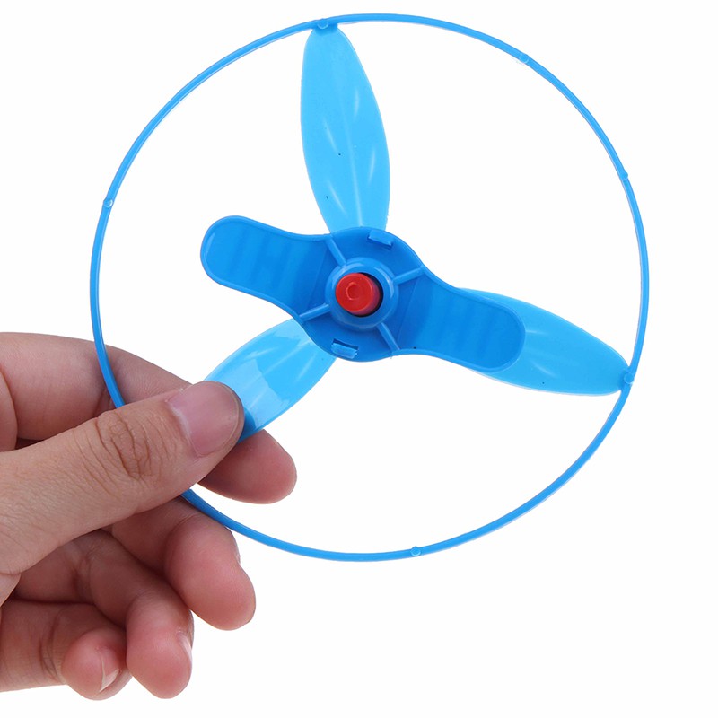 Outdoor Dragonfly Launcher Kid Toy Hand Twisting Flying Saucer Throw Disc  OS
