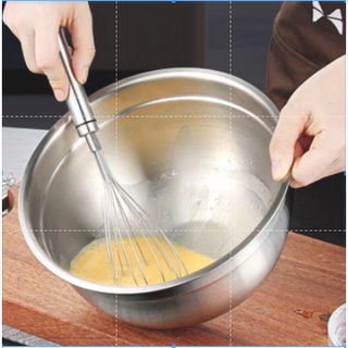 Details about   Thick Stainless Steel Material Bowl Use For Beat Eggs Salad Cooking Baking Bowls 