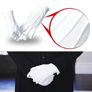 Adult White Formal Gloves Men Tuxedo Guard Parade Santa Dress Inspection O8T2 #6
