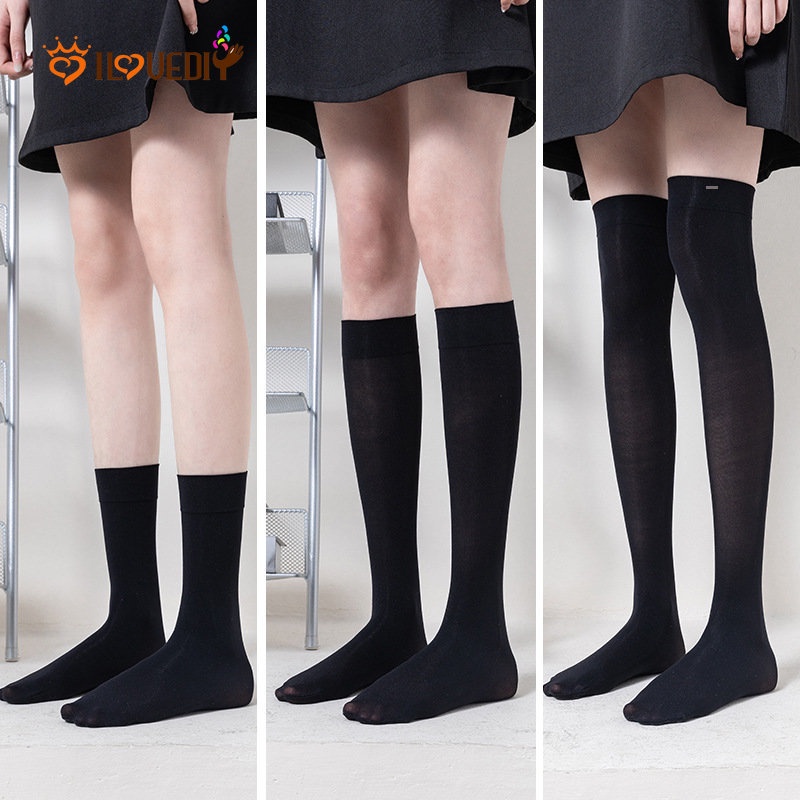Thin Slim Middle Tube Sock Ankle Socks Over Knee Socks Fashion Lolita Jk  Uniforms Breathable Stockings Cute Girls College Style Elastic Socks  Cosplay Solid Color Socks | Shopee Philippines