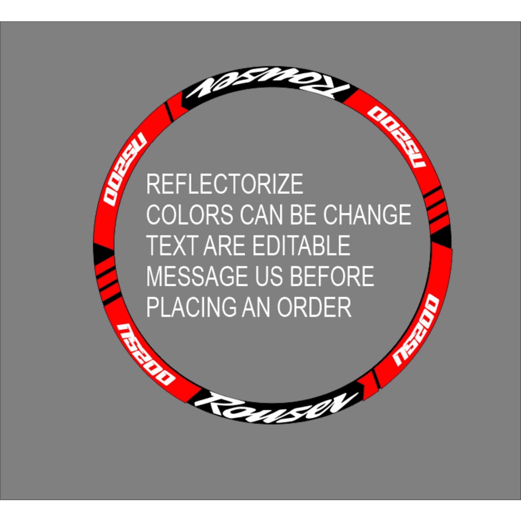 NS 200 Reflectorize Mags Sticker Decals Shopee Philippines