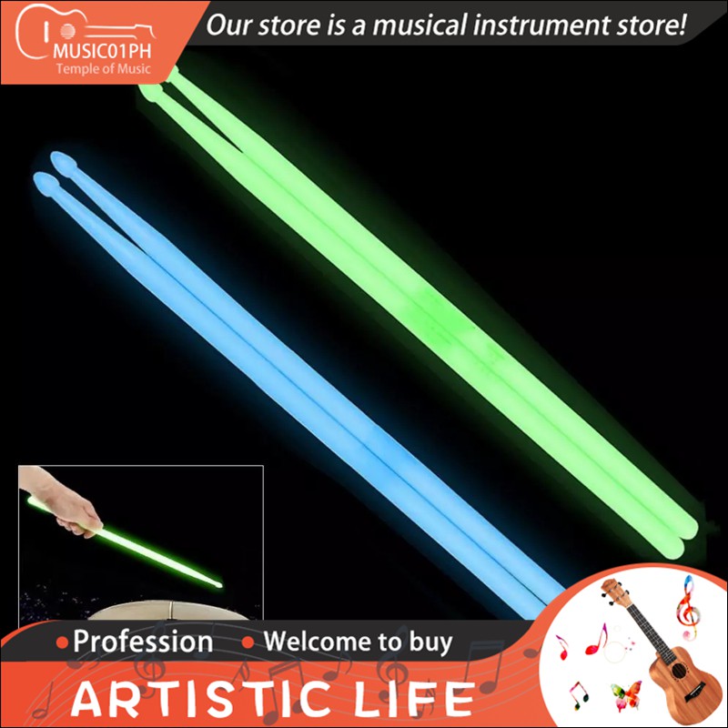 5A Drum Sticks Luminous Drumsticks Nylon Tip Drumsticks Exquisite