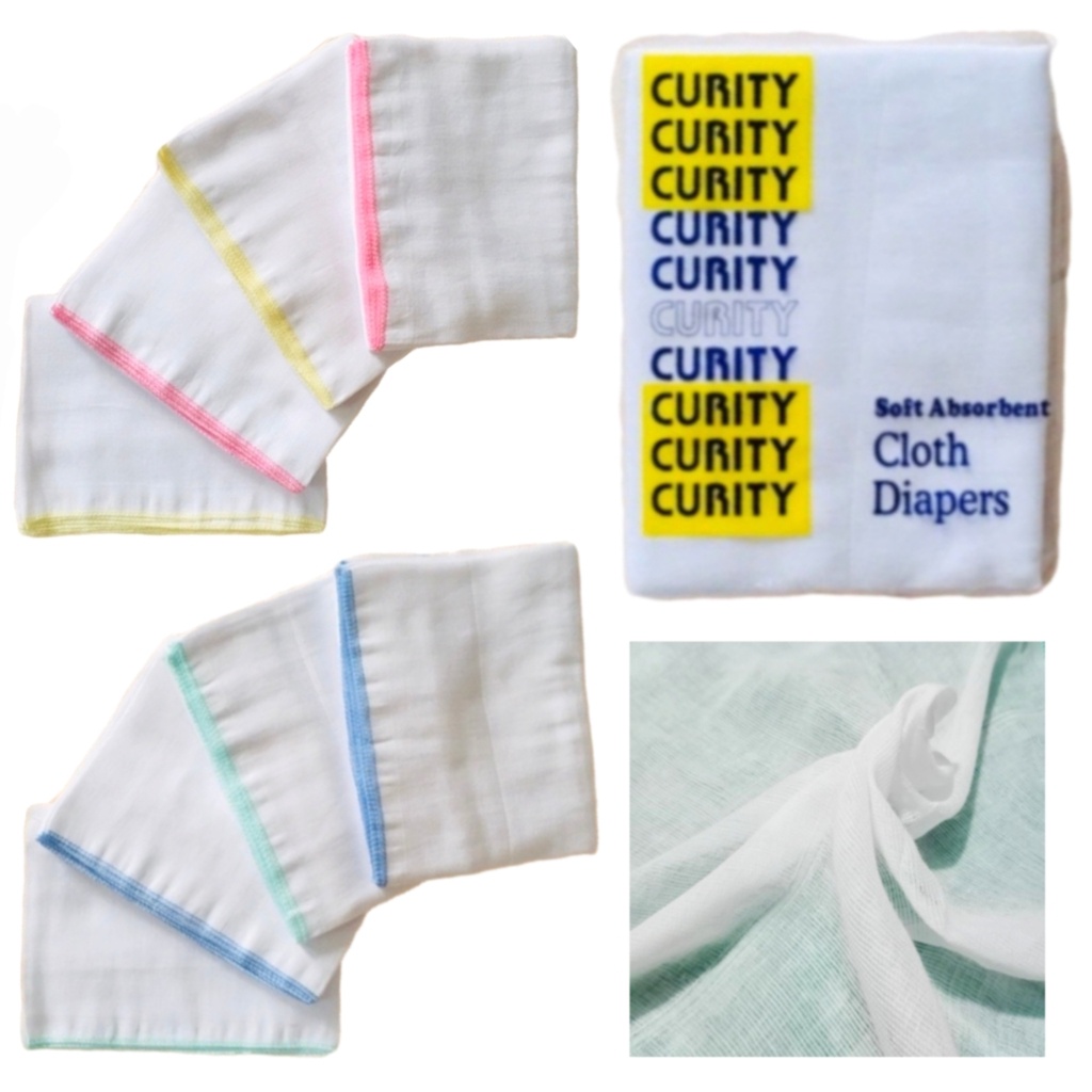 3pcs/6pcs/1Dozen Curity Gauze Lampin Cloth Diaper For Infant Baby
