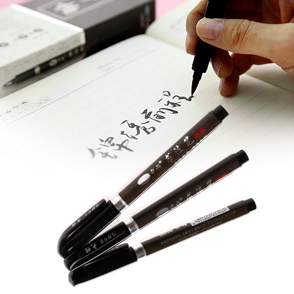 3Pcs Chinese Pen Japanese Calligraphy Writing Art Script Painting Tool