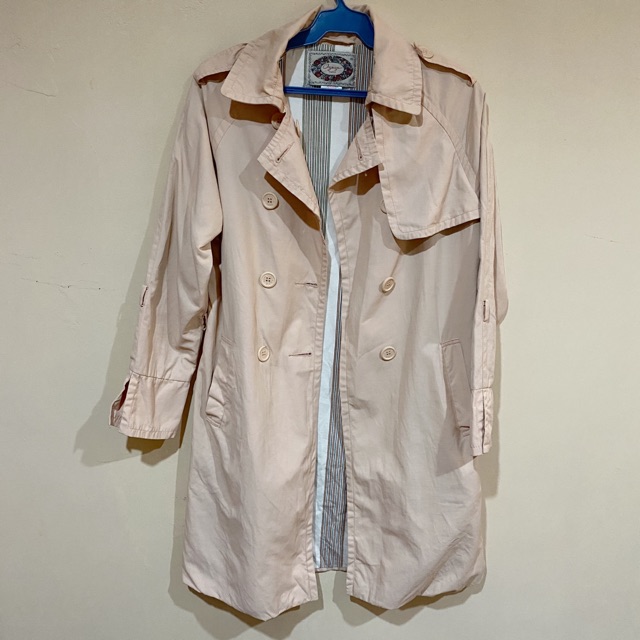 Light Pink Trench Coat | Shopee Philippines