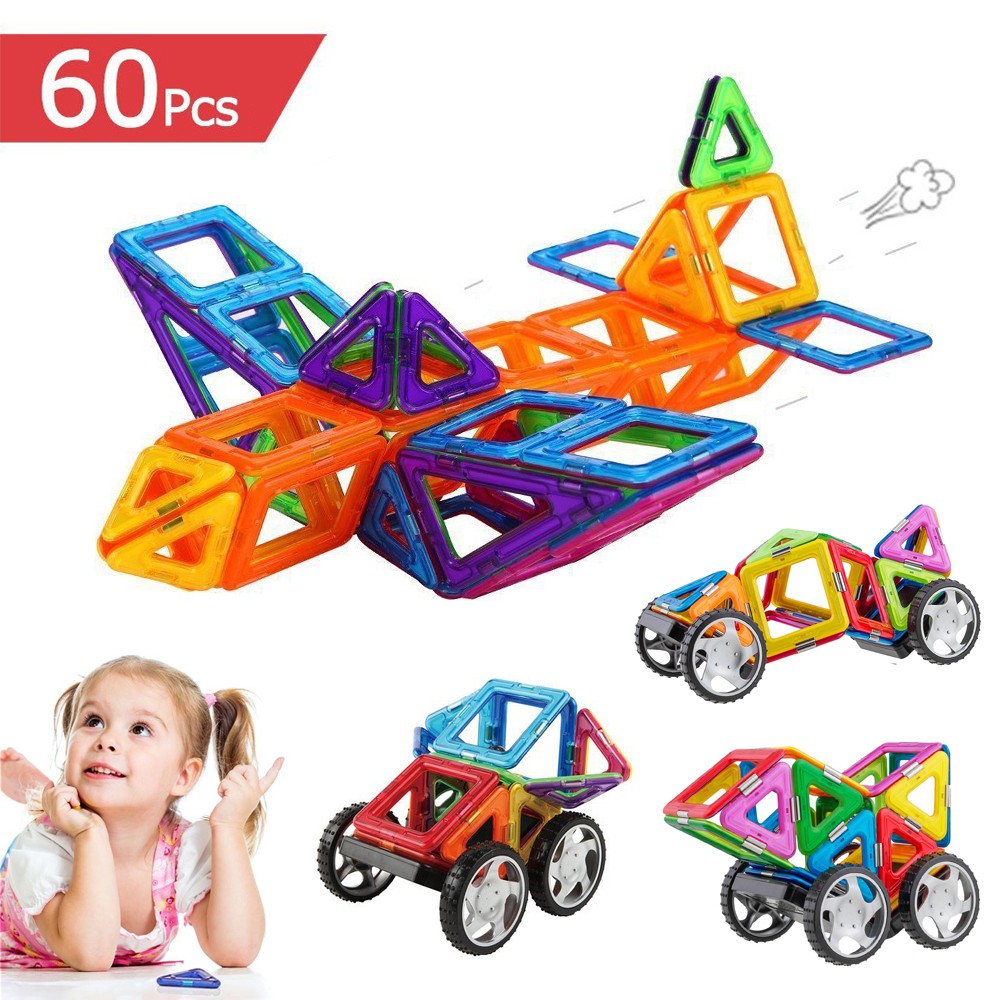 magnetic blocks with wheels