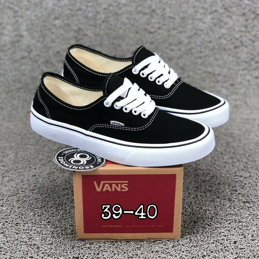 vans authentic black white original